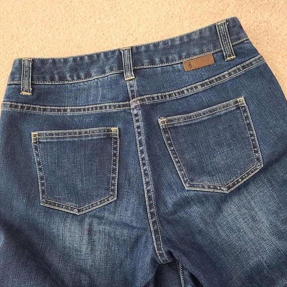 Boden Jeans Bootcut Blue 4L Long 33" Inseam Stretch Whiskering Tall #WC116 - Picture 7 of 10